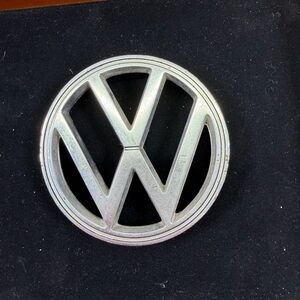 Vintage 1963-1970 VW Hood Emblem / Ornament OEM 113853601B Chrome 3 prong
